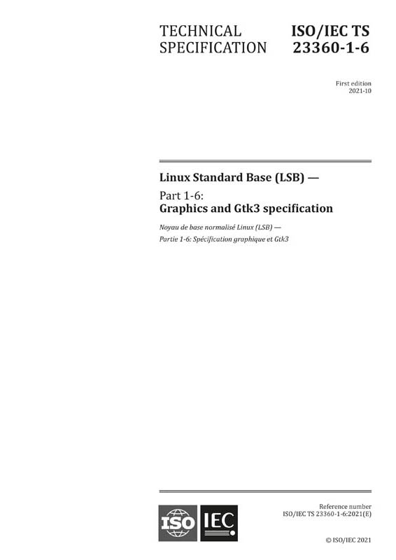Cover ISO/IEC TS 23360-1-6:2021